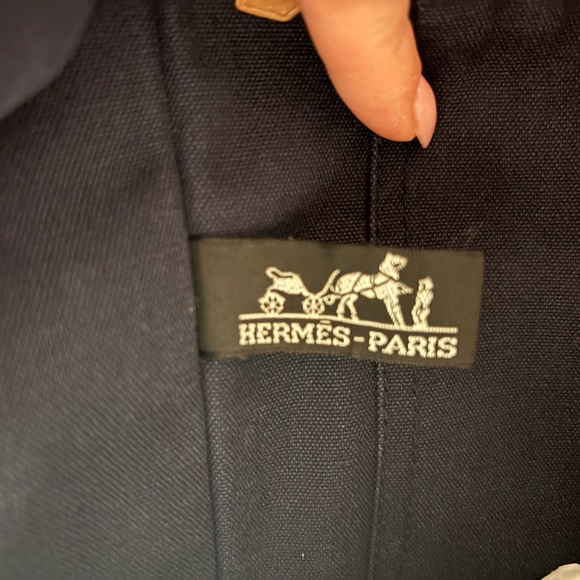 Vintage Hermes Canvas Tote Bag - Picture 10 of 11